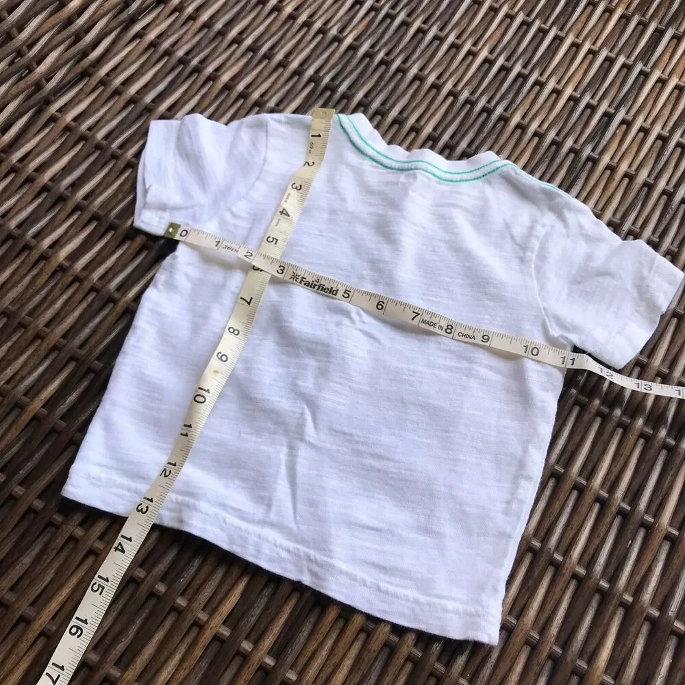 Gymboree Boys Tee Sz 12-18 Mo Tide Pool Mightier than the Waves Surfing Crab Top
